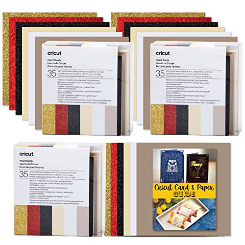 Cricut Insert Cards Triple S40 lot de cartes d'insertion Glitz and Glam pour carterie créative