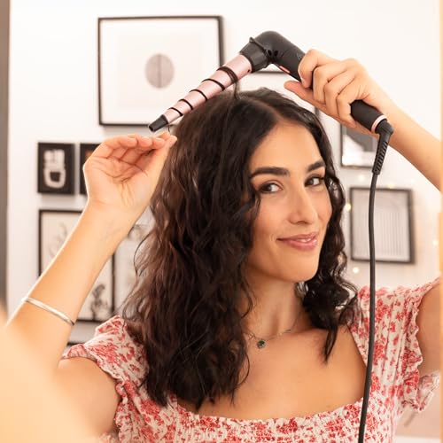 Miniatura 7 de Cecotec Rizador De Pelo Multicabezal Surfcare Multiwaves, 5 Cabezales, Revestimiento Cerámico, Temperatura Regulable, 140 A 200 , Guante Térmico, Estuche, 2 Clips, Cabezal Especial 90