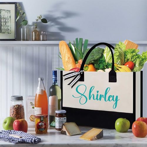Bolsa Tote personalizada de lona de algodón miniatura 3