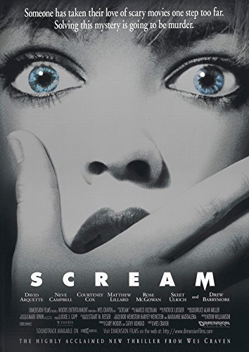 CoolPrintsUK Scream Poster Borderless Vibrant Premium Movie Poster Various Sizes (A3 Size 16.5 x 11.7 Inch / 420 x 297 mm)
