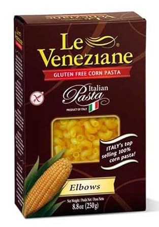 Le Veneziane - Italian Elbows Pasta [Gluten-Free], 4- 8.8 oz. Pkgs