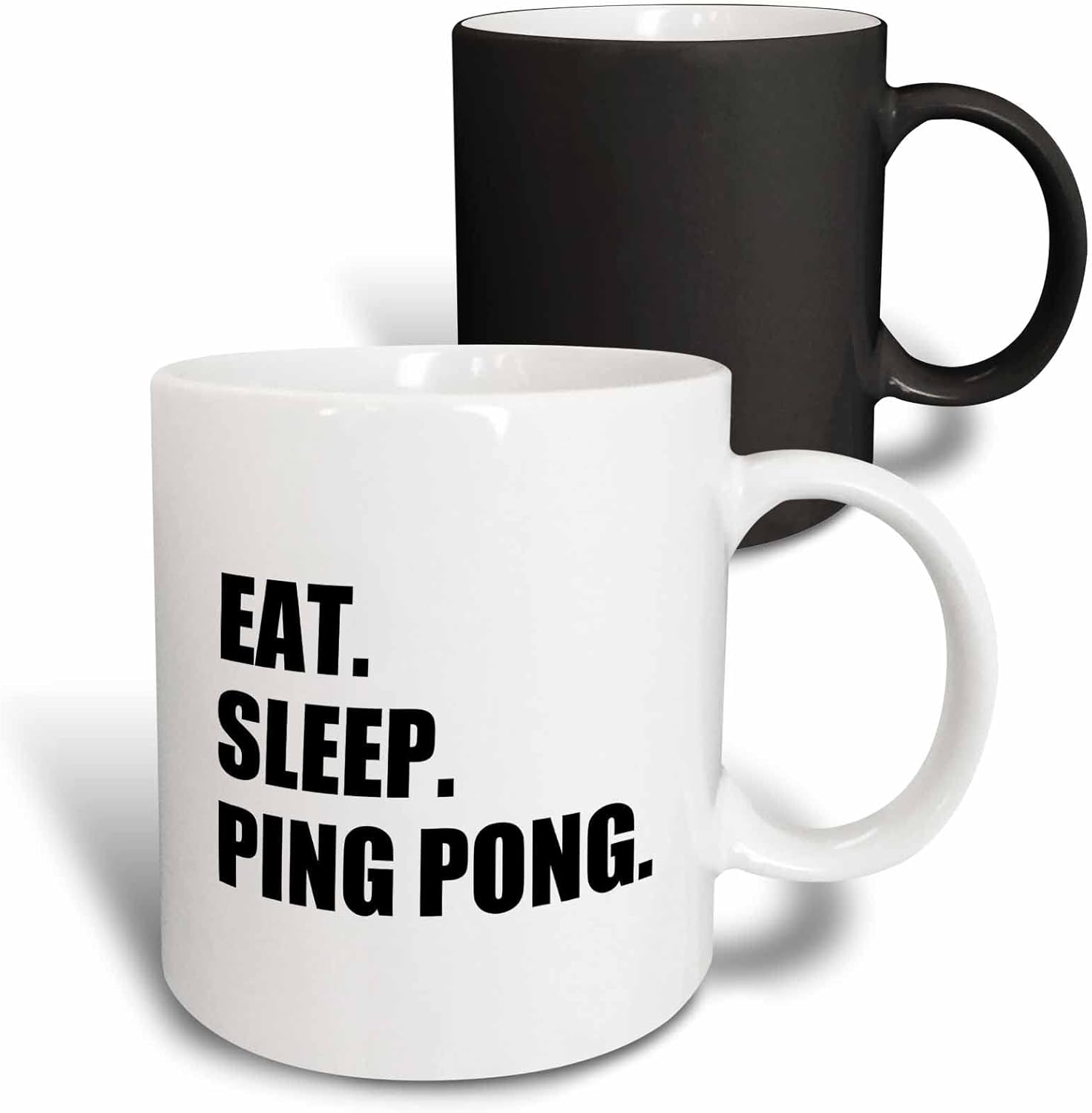 3dRose Eat Sleep Ping Pong - sport humor fun text gift for table tennis fans 15oz Mug