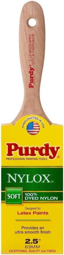 Purdy 144380225 Nylox Series Sprig Flat Trim Paint Brush, 2-1/2 inch