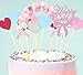 Produktbild Chingde Tortendeko Geburtstag Topper, 12 Stück Happy Birthday Cake Deko Herz Cake Topper Hairball Arch Cake Toppers personalisiert für Party Geburtstag Hochzeitstorte Dekorationen