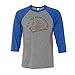 Reading Just One More Chapter Three-Quarter Raglan Sleeve Baseball Shirt Unisex Medium Grey/Royal