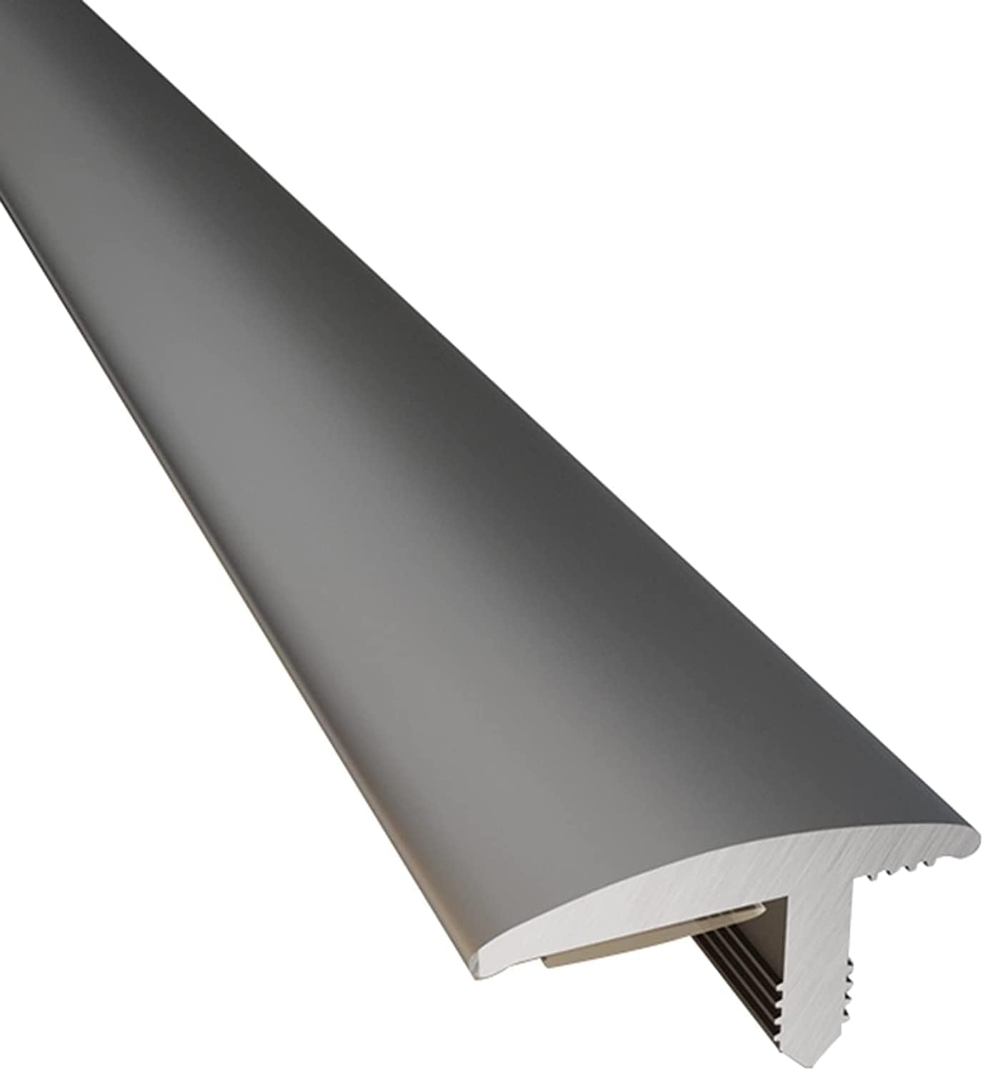 Floor Transition Strip Walkers Entry Ramp, Narrow Floor Transition Strip for Doorways, Lightweight Aluminum Flat Divider Strip Thresholds Reducer, for Floor Edge Trim, Easy to Install ( Color : Black