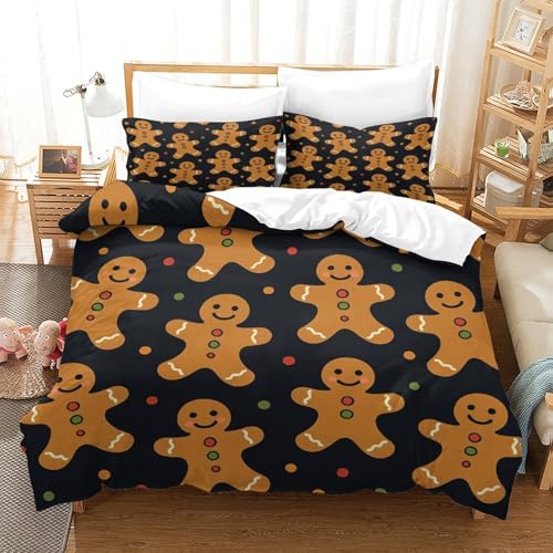 Housse de couette microfibre hypoallergique ultra douce 3D - 3