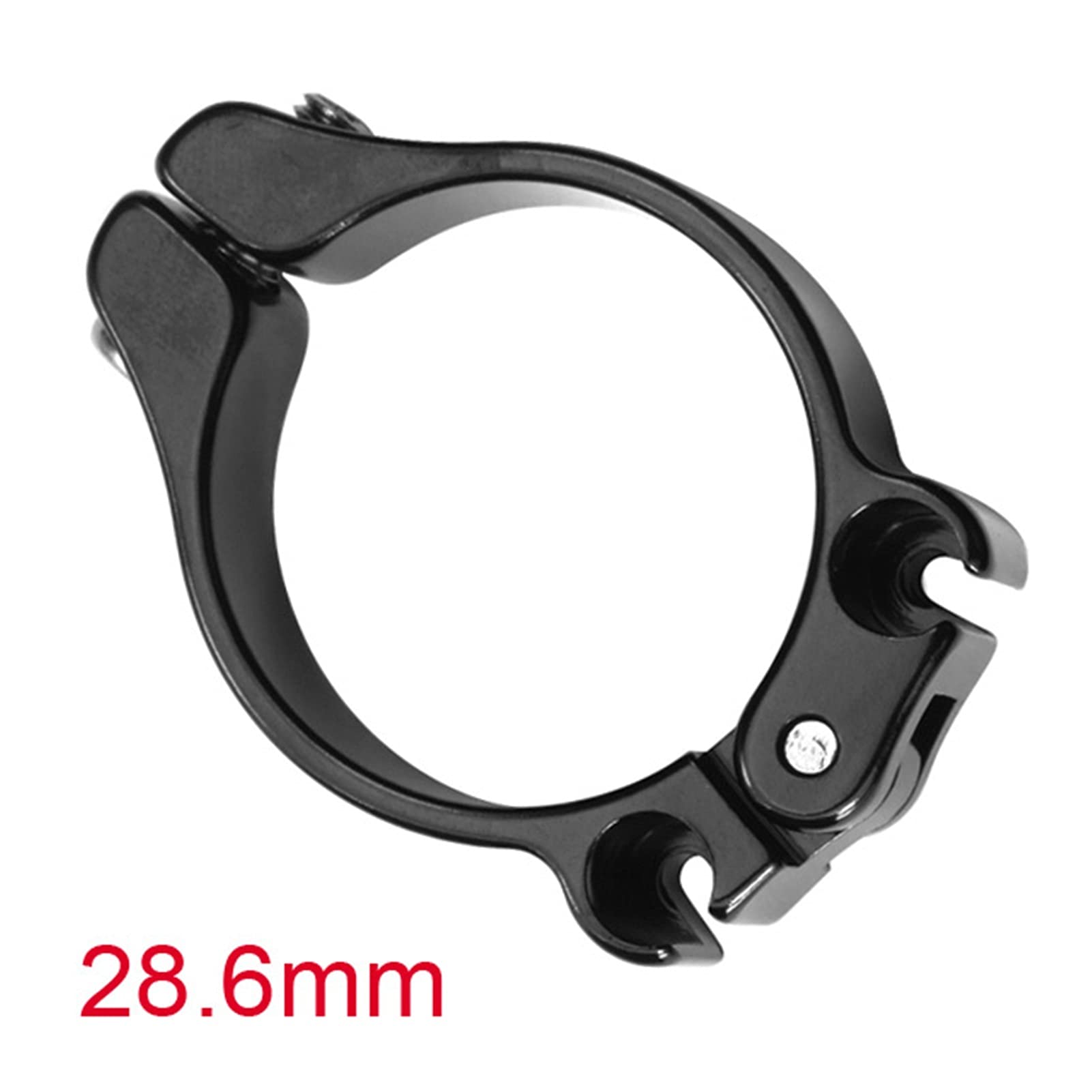 Chiusura per Reggisella,Morsetto Reggisella Bici Cambia velocità Freno in avanti 28.6/31.8/34.9 Sedile a Doppia Fermata del Sedile(28.6 Black)