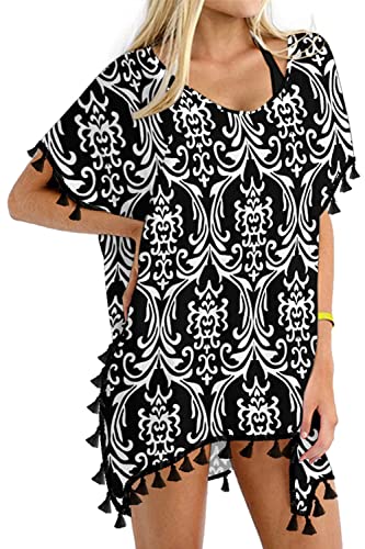 Image of Yincro Women's Chiffon Swimsuit Beach Bathing Suit Cover Ups for Swimwear