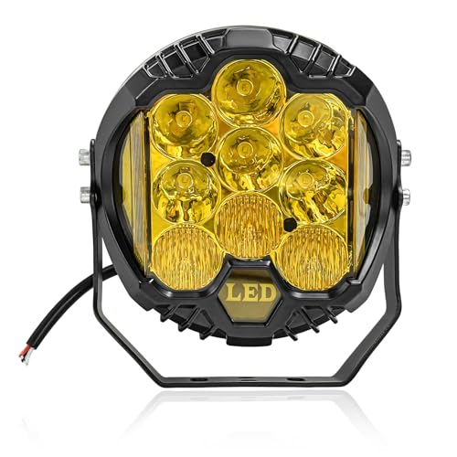 Huyopu 7" 90W LED Offroad Light with DRL for ATV/UTV/Truck