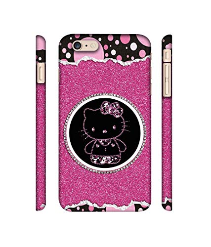 Image of Amazon Brand - Solimo Designer Kitty with Glitter 3D Printed Hard Back Case Mobile Cover for Apple iPhone 6 Plus / 6S Plus