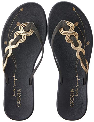 Rasteira Grendha Ivete Sangalo Nosso Brilho Feminino Preto 37