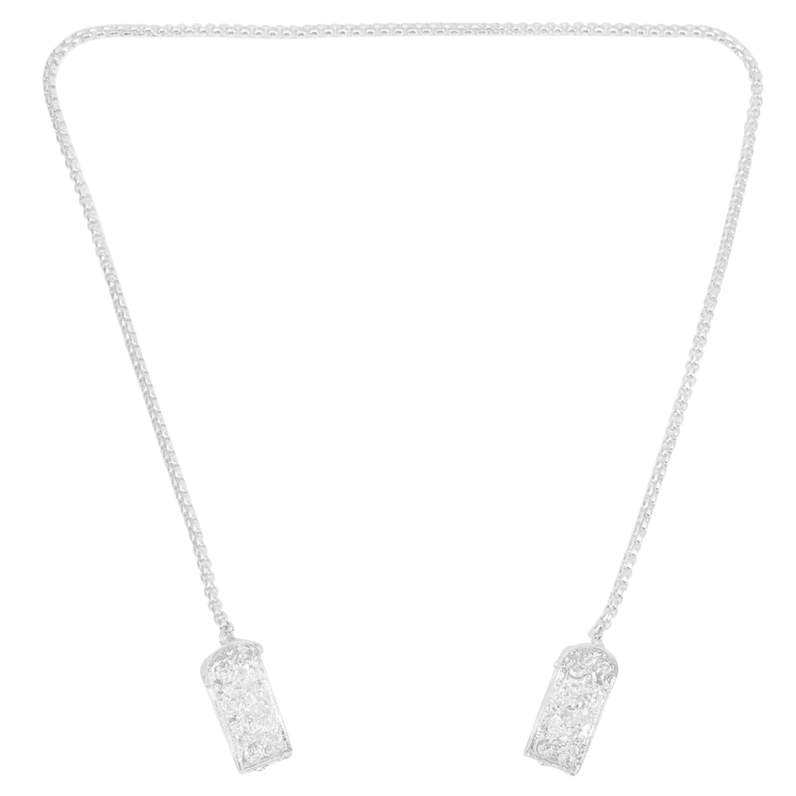 ULDIGI Alloy Bib Clip Necklace Metal Bib Clip Chain Baby Food Bag Accessory for Eating