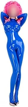 Womens Fantasy Latex Catsuit Skinny Clothing XS - XXL,Blue,S