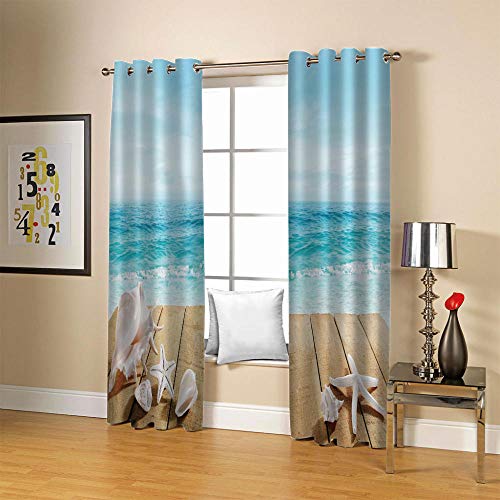 Lush Decor - Coppia di tende oscuranti per finestra da giardino, 274,3 cm di lunghezza x 132,1 cm di larghezza, colore: blu navy