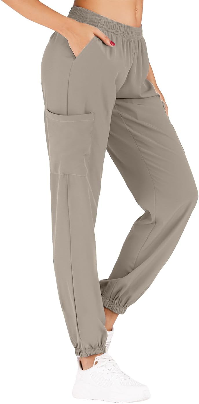 Minty Mint Women's Medical Scrubs - Solid Stretchy Top and Jogger Sets Khaki M - Image 4
