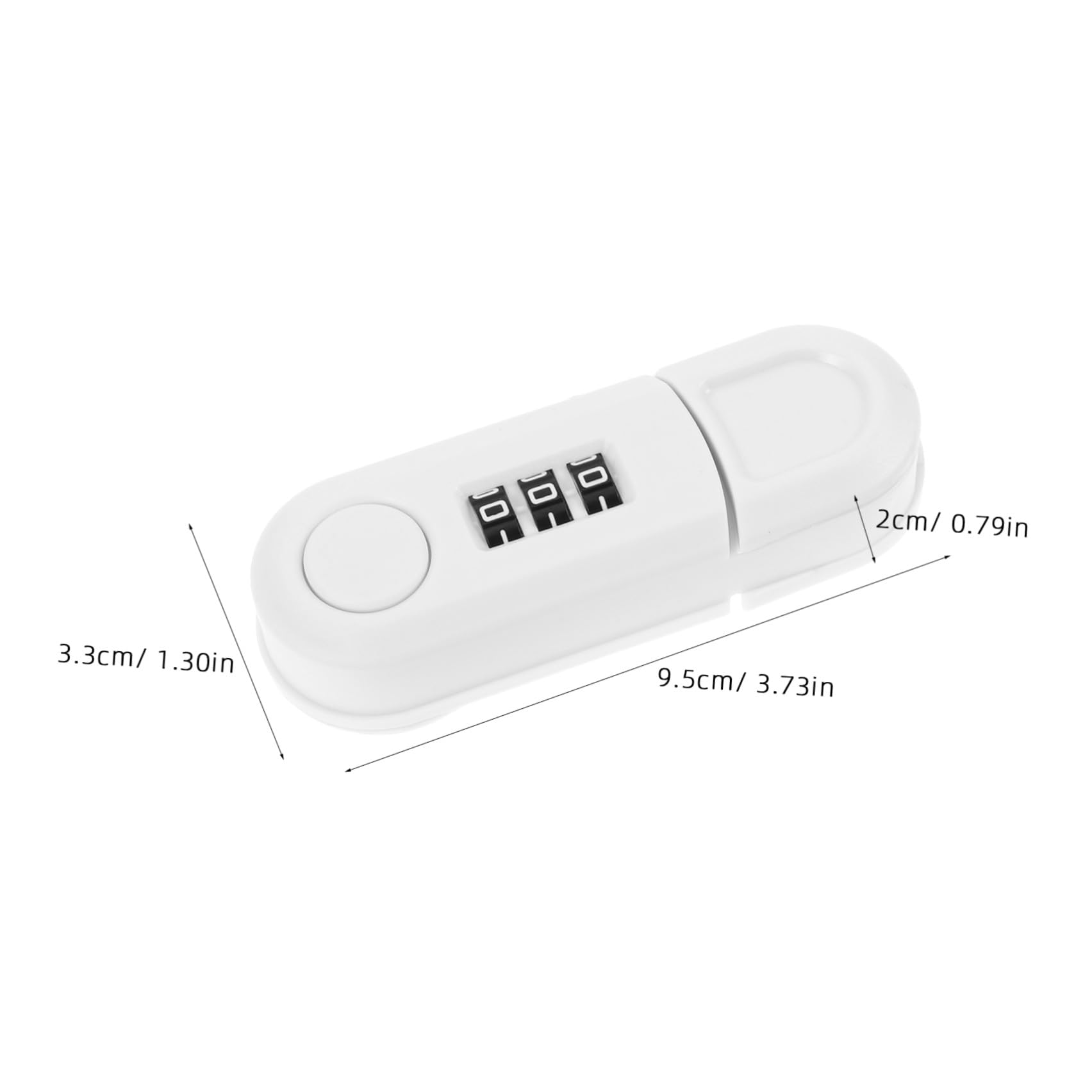Cerradura de Seguridad para 2 Unidades, sin Taladro Combinación, Color, Pestillo para Puertas de Armario y Refrigerador, Protección Infantil para Cocina Segura