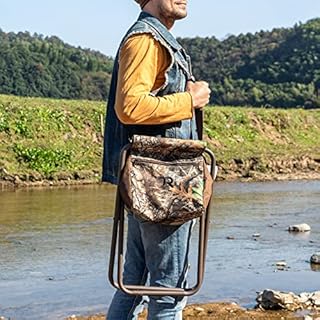 TR Camping Stool Folding Backpack Chair with Storage Pocket ,Portable Fishing Stool 250lb,Folding Camping Stool for Adults Outdoor Travel,Hiking,Picnic,Hunting,BBQ,Fishing,Beach