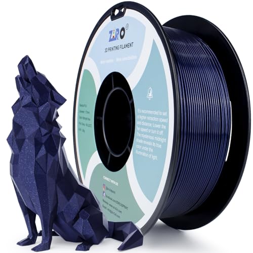 Filament ZIRO PLA Niebieski Brokatowy/Mieniący (BLUE GLITTER)
