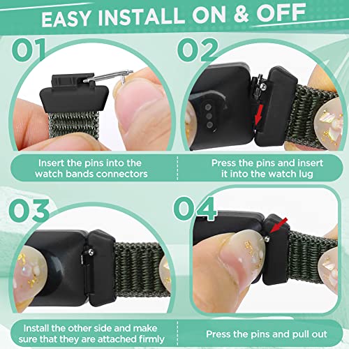 Image of Nylon Bands Compatible for Fitbit Inspire 3 /Inspire 2 /Inspire /Inspire HR /Ace 3 /Ace 2 Bands, Breathable Sport Replacement Straps Soft Adjustable Solo Loop Nylon Wristband for Women Men Kids
