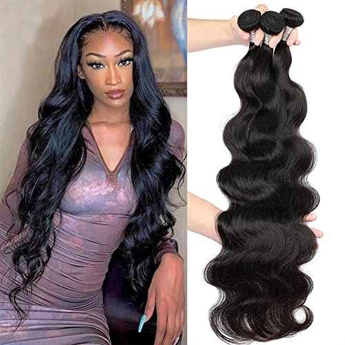 10A Brazilian Body Wave Bundles Human Hair 3 Bundles Unprocessed 100% Virgin Body Wave Bundles (14 16 18)