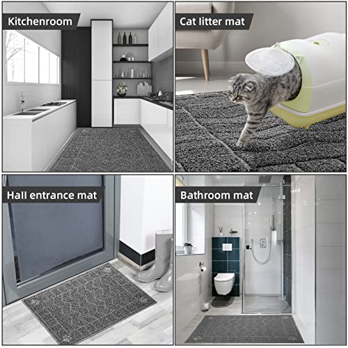 Image of Cat Litter Mat, Litter Trapping Mat Soft on Kitty Paws, 47 inch x 35 inch Kitten Litter Box Mat for Cleaner Floors, Waterproof, Easy Clean, Durable XL Large Size Cat Litter Pad for Kitten.