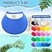 22 Pcs Adjustable Sun Visors for Women Golf Sun Visor Hat Tennis Elastic Foam Visors Bulk for Ladies Men Outdoors, 22 Solid Colors