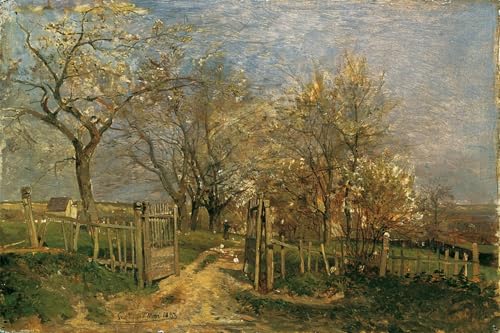 Tableau Le printemps du hacking Emil Jakob Schindler Grand poster de décoration chambre
