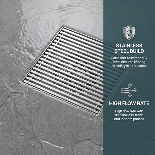 Rejilla de drenaje de acero inoxidable y diseño resistente de alta durabilidad exterior 4