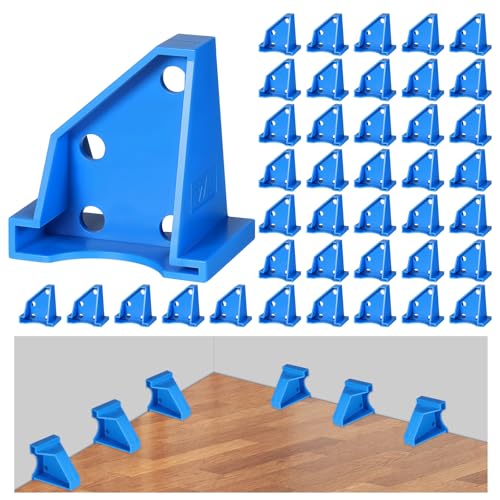 40Pcs Flooring Spacers Laminate Flooring Tools with 1/2 & 1/4 Gaps Wood Floor Install Tool for Laminate Vinyl Plank Tiles Hardwood Floating Floorings