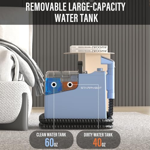 Starrybot Portable Carpet & Upholestery Cleaner Machine for Pets, Spot, Stain, & Odor Eliminator Remover,with 12Kpa Powerful Suction,Car/Auto Detailer - Thumbnail 7
