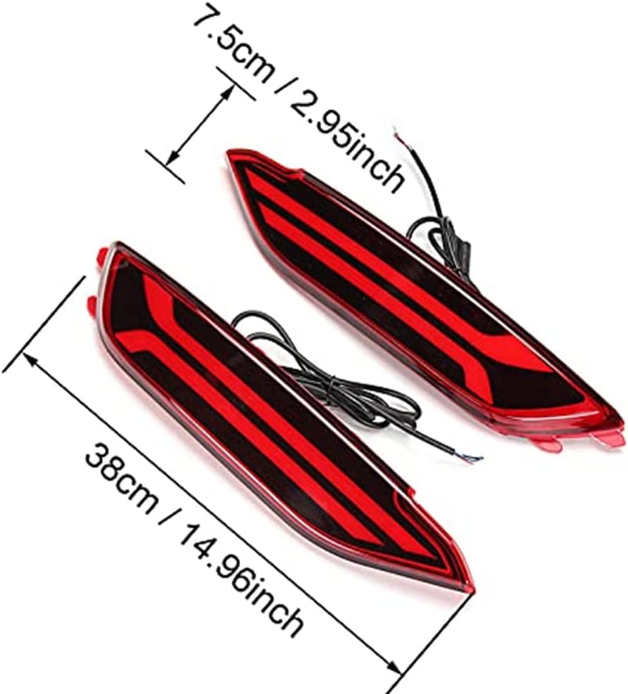 LED Rear Tail Light Assembly - Fit For 2015-2017 Hyundai Tucson, Bumper Reflector, Driving, Brake, Fog, Turn Signal Lights