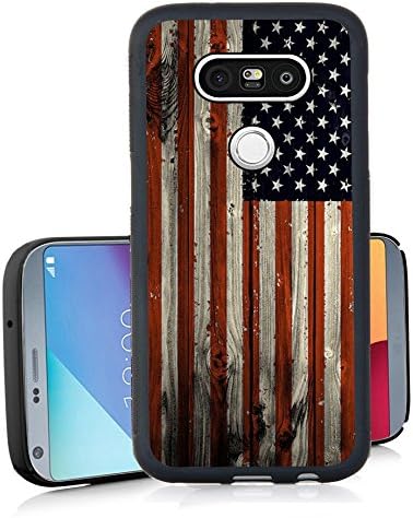 LG G6 Case,FTFCASE TPU Back Cover Case for LG G6 - Wooden Banner