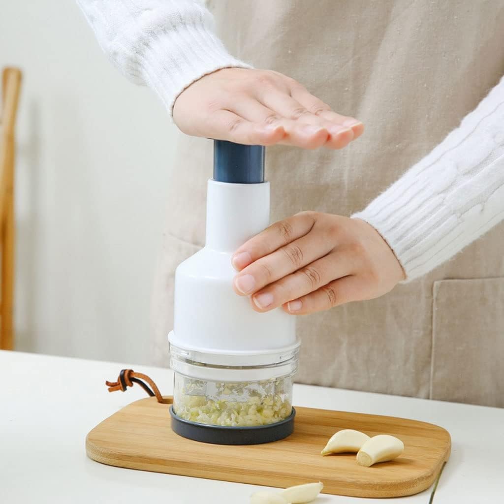 Multi Function Stainless Steel Manual Onion Chopper Garlic Crusher Pressing Food Cutter Vegetable Slicer Peeler Mincer Kitchen