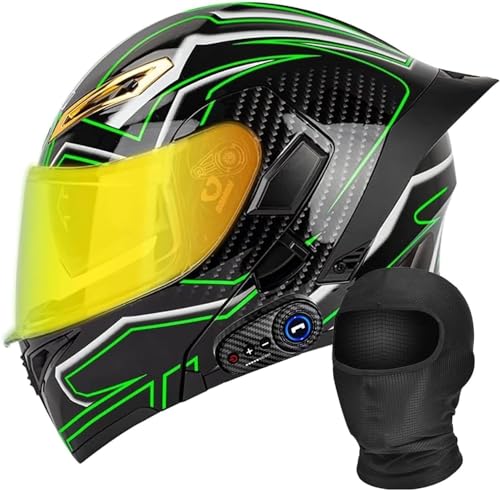 Casque de moto Bluetooth haut de gamme avec double lentille modulable XXL