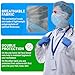 ABC Disposable Hood Caps, One Size. Pack of 100 Blue Polypropylene Disposable Bouffant Hoods. Breathable Disposable Hoods. Protective Caps Hoods Hairnets. Full Face Hair Net for Food Service