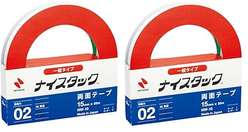 ニチバン 両面テープ ナイスタック (一般) 15mm×20m NW-15 (× 2)