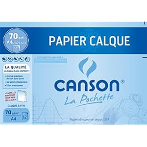 CANSON 200006565 tekenpapier, gesatineerd, DIN A4, 70 g/m²