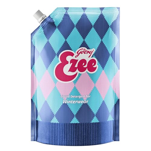 Godrej Ezee Liquid Detergent for Semi-automatic and Top Load Washing - 3.2 kgs Pouch, for Winter Wear | Added Conditioner | No Soda Formula