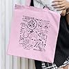 Willow Gifts P!!NK Doodle Tote Bag - Pop Rock Trustfall Human Beautiful Trauma Stupid Girls Who Knew Carrier Shopper Shopping Bag (Baby Pink) #1