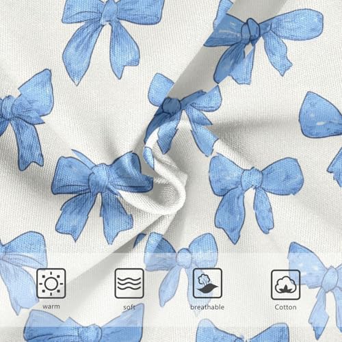 Wusikd Coquette Blue Bows Girls' Underwear Cotton Girls Briefs Soft Toddler Underwear 2T3