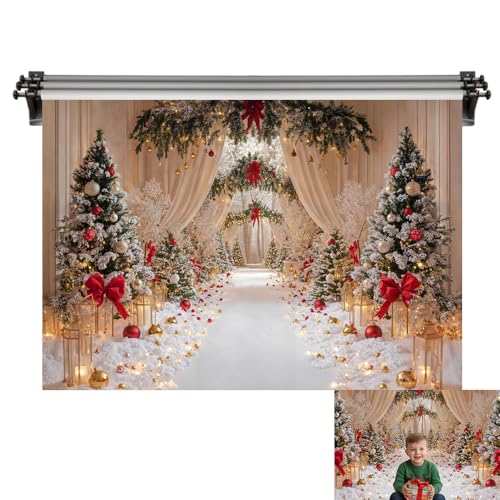 Toile de fond Noël Kate 3x2m accessoire studio photo sapin