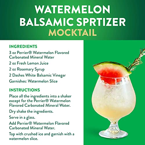 Perrier Watermelon Flavored Carbonated Mineral Water, 8.45 Fl Oz (30 Pack) Slim Cans #TOP2