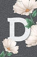 Confetti Monogaram Notebook Letter D : Awesome Black Effect Jean Floral Confetti Monogram Initial Letter d, Paperback Initial Monogram Letter College Ruled Journal 110 Lined Page, Soft Cover, Mate Fin 1660312345 Book Cover