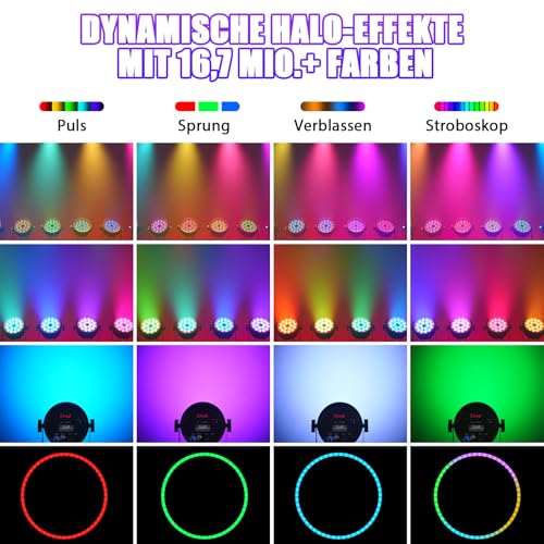 Jeux de lumière éclairage son activé stroboscope lampe disco soirée - 3