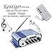 rongweiwang Kentiger HY-604 4x42W Hi-Fi Car o Amplificador USB/SD/DVD/Entrada de micrófono Amplificador...
