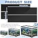 Sieral Aquarium Lids Polycarbonate Canopy with LED Light 2 Pcs Set 22.95 x 11.5 x 0.12 Inch for 33/40/55 Gallon with Center Brace Aquariums Cover Fish Tank Lid with a Hook Knife, Black