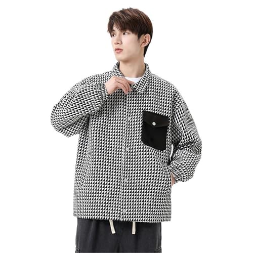 American Summer Youth Plaid Casual Collar Jacket