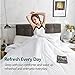 Cozynight Soft Super King Plus Comforter Duvet Insert-Lightweight Down Alternative Comforter with Corner Tabs-Fluffy Breathable Machine Washable Diamond Stitching(White,128