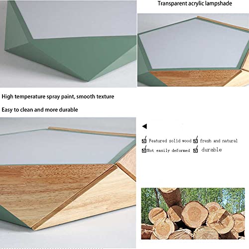 Plafonnier en bois LED variable pour éliminer la fatigue visuelle